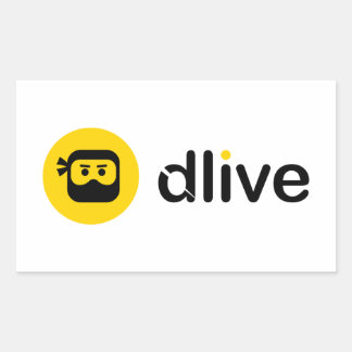 Adesivos do logotipo preto DLive