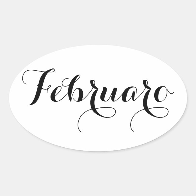 Adesivos do Mês Esperanto - Februaro (Fevereiro) (Frente)