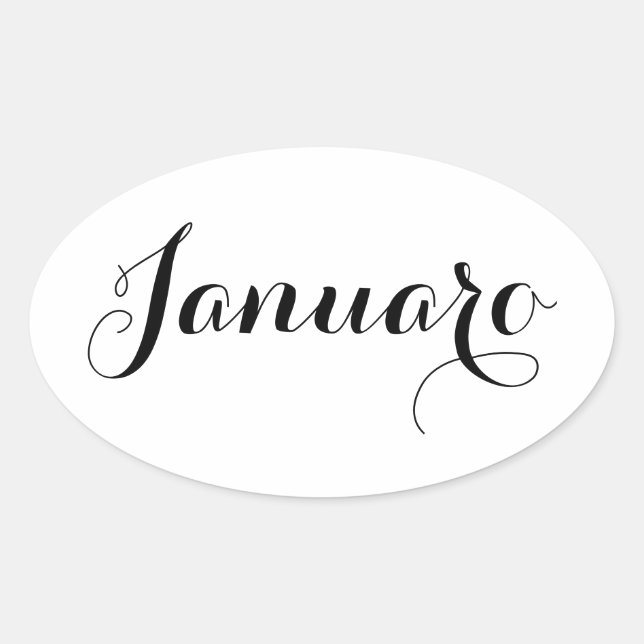 Adesivos do Mês Esperanto - Janeiro (Janeiro) (Frente)