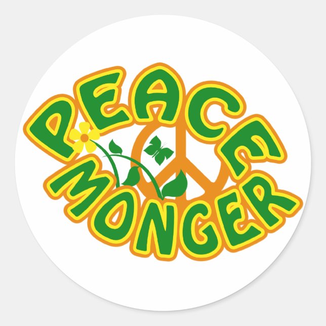 Adesivos do Monger da Paz (Frente)