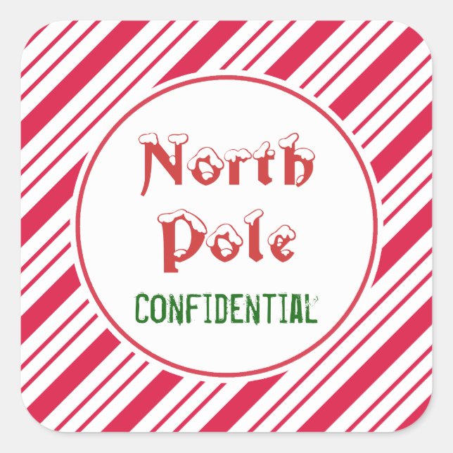 Adesivos do North Pole Confidential (Frente)