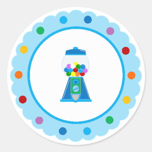 Adesivos do partido Rainbow Gumball (Frente)