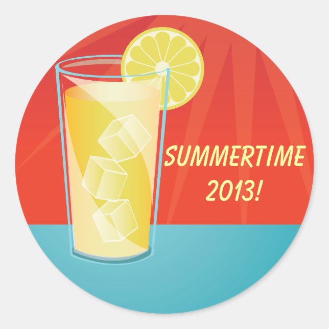 Adesivos do Partido Summertime da Lemonade (Frente)