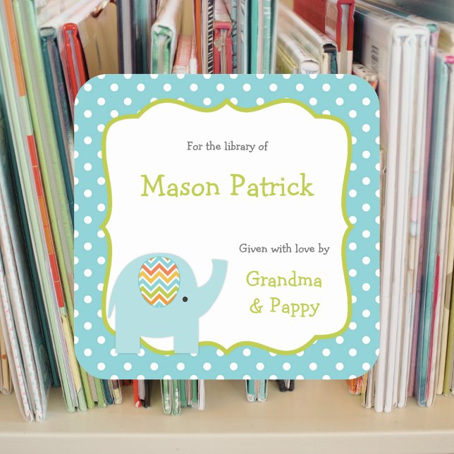 Adesivos do primeiro livro da Biblioteca do Elefan (Criador carregado)