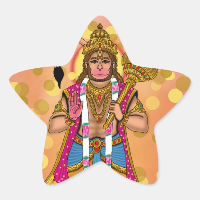 Adesivos do Senhor Hanuman (Frente)