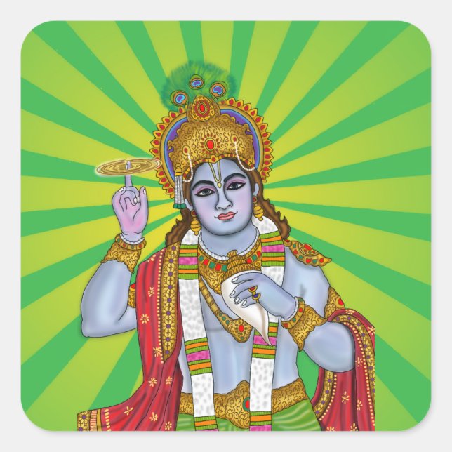 Adesivos do Senhor Krishna (Frente)