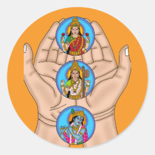 Adesivos do Shloka Karagre Vasate Lakshmi