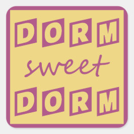 Adesivos "Dorm Sweet Dorm"