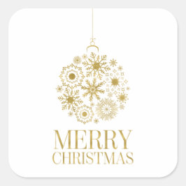 Adesivos Dourados de Fenda de Neve