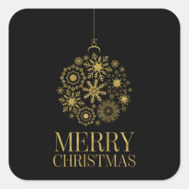 Adesivos Dourados de Fenda de Neve