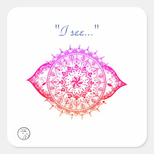 Adesivos e Etiquetas com energia Chakra (Frente)