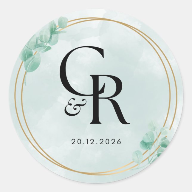 Adesivos e Etiquetas de Casamento  (Frente)