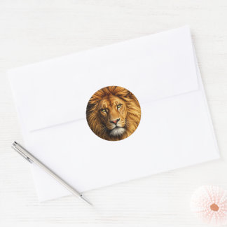 Adesivos e Etiquetas de Rosto de Leão | Decals de