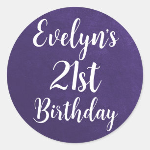 Adesivos Efeito Camurça Roxo Personalizáveis