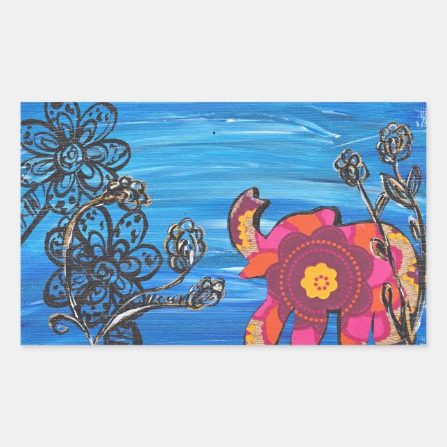 Adesivos Elefantes Felizes (Frente)