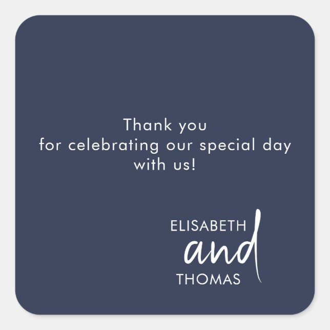 Adesivos elegantes modernos minimalistas simples (Frente)