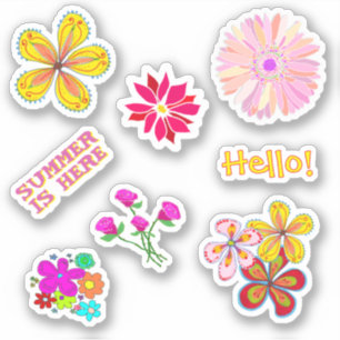 Adesivos em forma floral para amigo por correspond