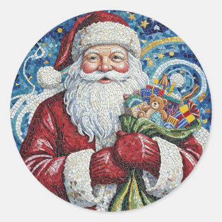 Adesivos em Rolo do Papai Noel de Natal