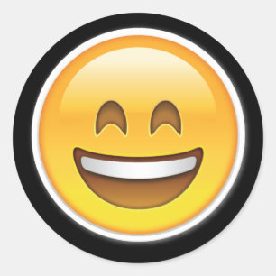 adesivos emoji de sorriso grande feliz