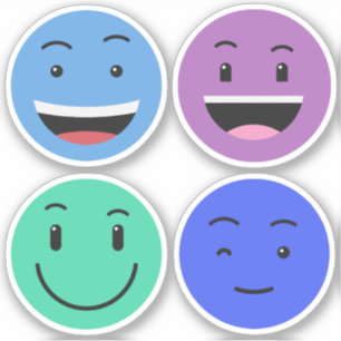 Adesivos Emoticons Bonitos