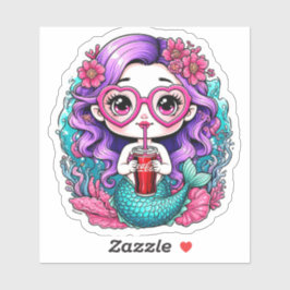 Adesivos Encantadores da Pequena Sereia