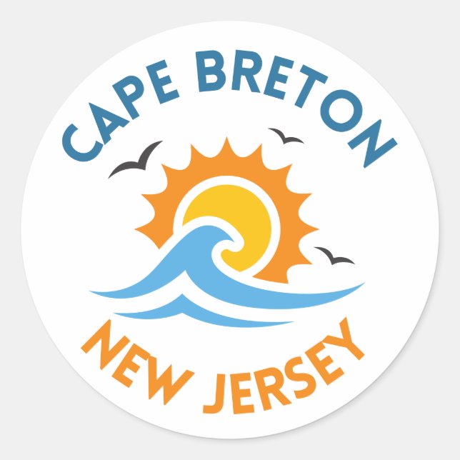 Adesivos Ensolarados de Cape Breton (Frente)