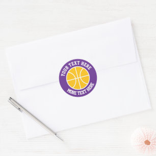 Adesivos esportivos de basquete em cores personali