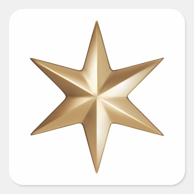 Adesivos Estrela Quadrada (Frente)