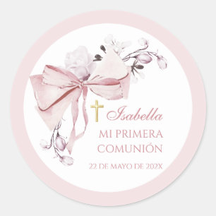 Adesivos Favor de Primeira Comunhão Coquette