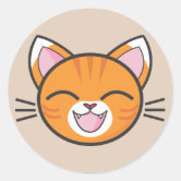 Vector a ilustração dos desenhos animados com gatos coloridos do kawaii  apropriados para o projeto ajustado da etiqueta do nome da criança, o nome  do rótulo e o conjunto de etiqueta imprimível