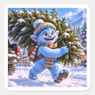 Adesivos Festivos Glacier Grinch & Árvore de Natal