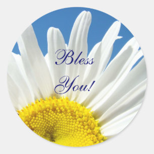Adesivos Flor de Margarida Branca Céu Azul Bendito