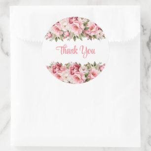 Adesivos Florais Obrigado