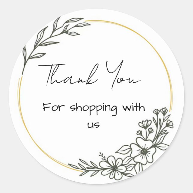 Adesivos florais simples (Frente)