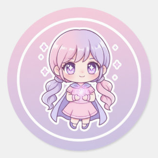 Adesivos fofos kawaii