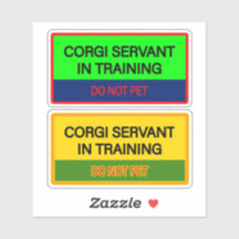 Adesivos fofos para servo Corgi