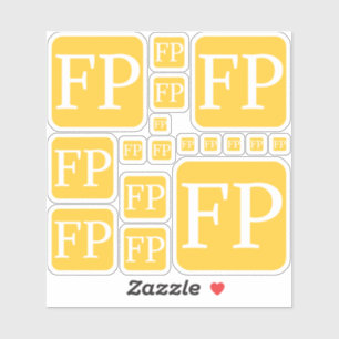 Adesivos FP pequeno de 4" x 4" personalizados por 