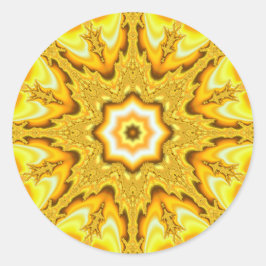 Adesivos Fractais de Estrela Dourada