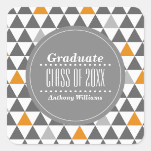 Adesivos Geométricos de Graduação Personalizada