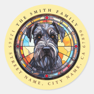 Adesivos Giant Schnauzer Round