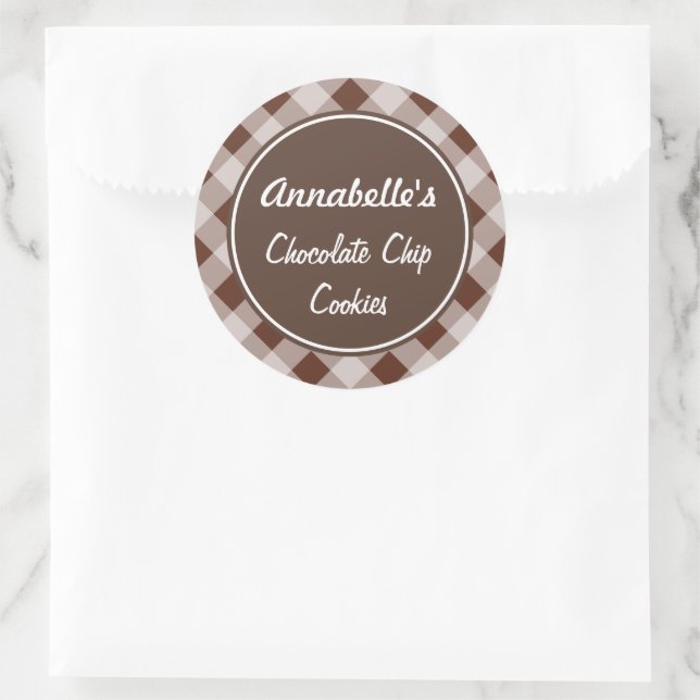 Adesivos Gingham Kitchen Chocolate (Bolsa)