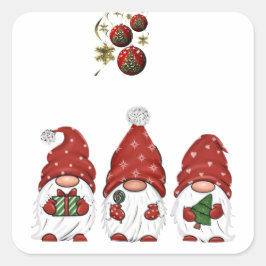 Adesivos "Gnome for the Holidays"