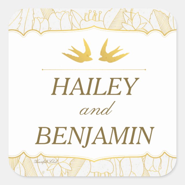 Adesivos Gold Flora Bliss (Frente)