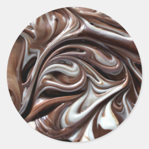 adesivos grandes com espiral de chocolate