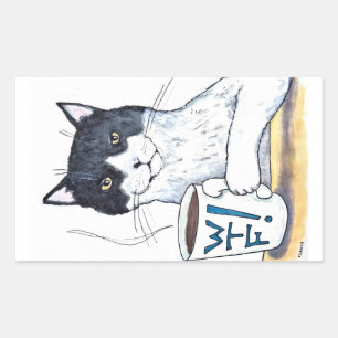Adesivos grandes What The Feline
