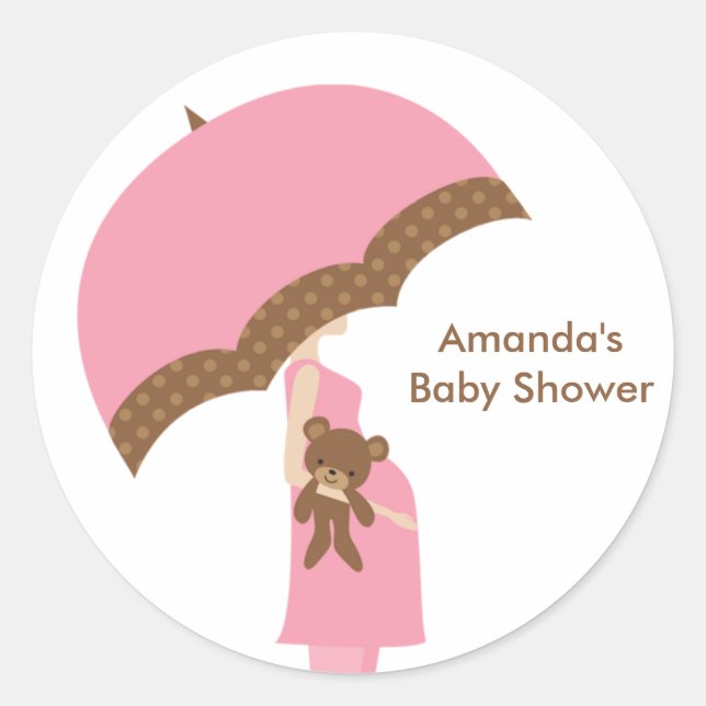 Adesivos Guarda-chuvas Rosa (Frente)