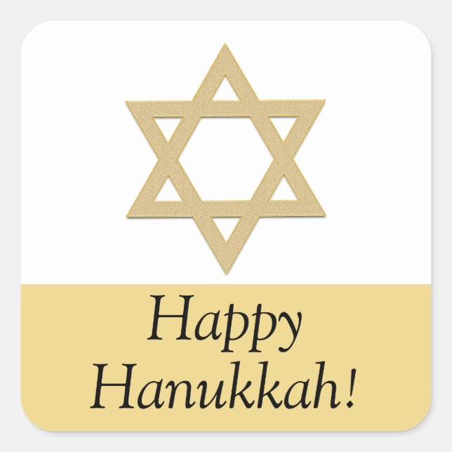 Adesivos Hanukkah felizes (Frente)