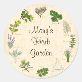 Adesivos Herb de Jardim Personalizados
