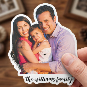 Adesivos impermeáveis com foto de família personal