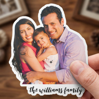 Adesivos impermeáveis com foto de família personal